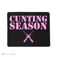 Cunting Season Hunting Counting Season Funny Mousepad thumb 0
