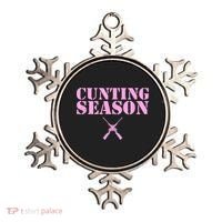 Cunting Season Hunting Counting Season Funny Ornament thumb 0