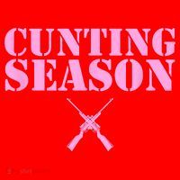 Cunting Season Hunting Counting Season Funny Santa Hat thumb 1