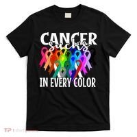 Cancer Sucks In Every Color Fighter Fight The Cancer T-Shirt thumb 0