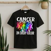 Cancer Sucks In Every Color Fighter Fight The Cancer T-Shirt thumb 2