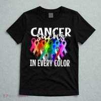 Cancer Sucks In Every Color Fighter Fight The Cancer T-Shirt thumb 5
