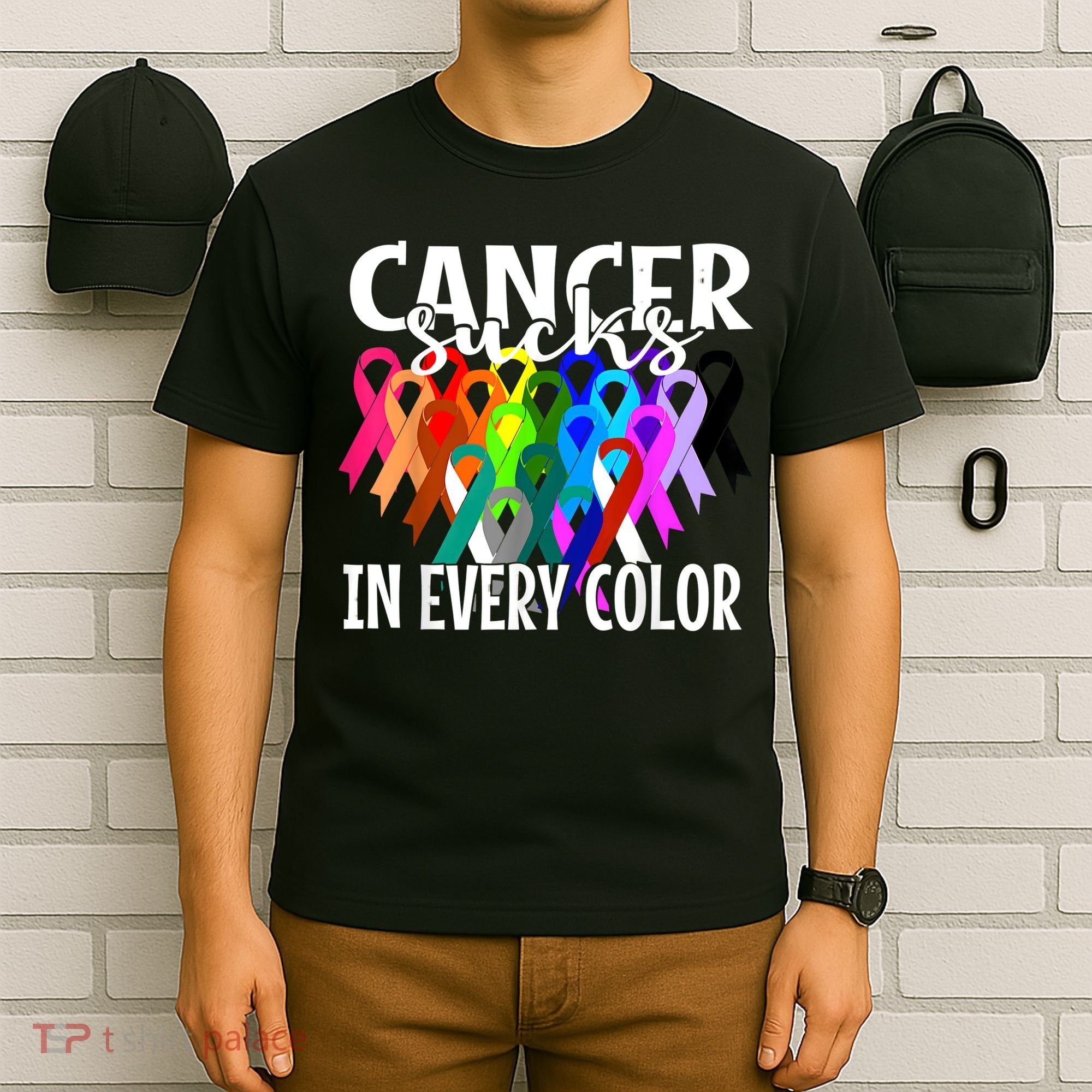 Cancer Sucks In Every Color Fighter Fight The Cancer T-Shirt