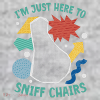 Chair Sniffer IM Just Here To Sniff Chairs Meme Humor The Baniff Cuffed Pom Beanie thumb 2