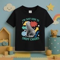 Chair Sniffer IM Just Here To Sniff Chairs Meme Humor Toddler T-Shirt thumb 3