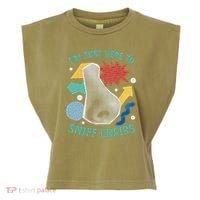 Chair Sniffer IM Just Here To Sniff Chairs Meme Humor Garment-Dyed Women's Muscle Tee thumb 0