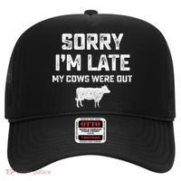 Cow sorry i'm late my cows were out Hat thumb 0