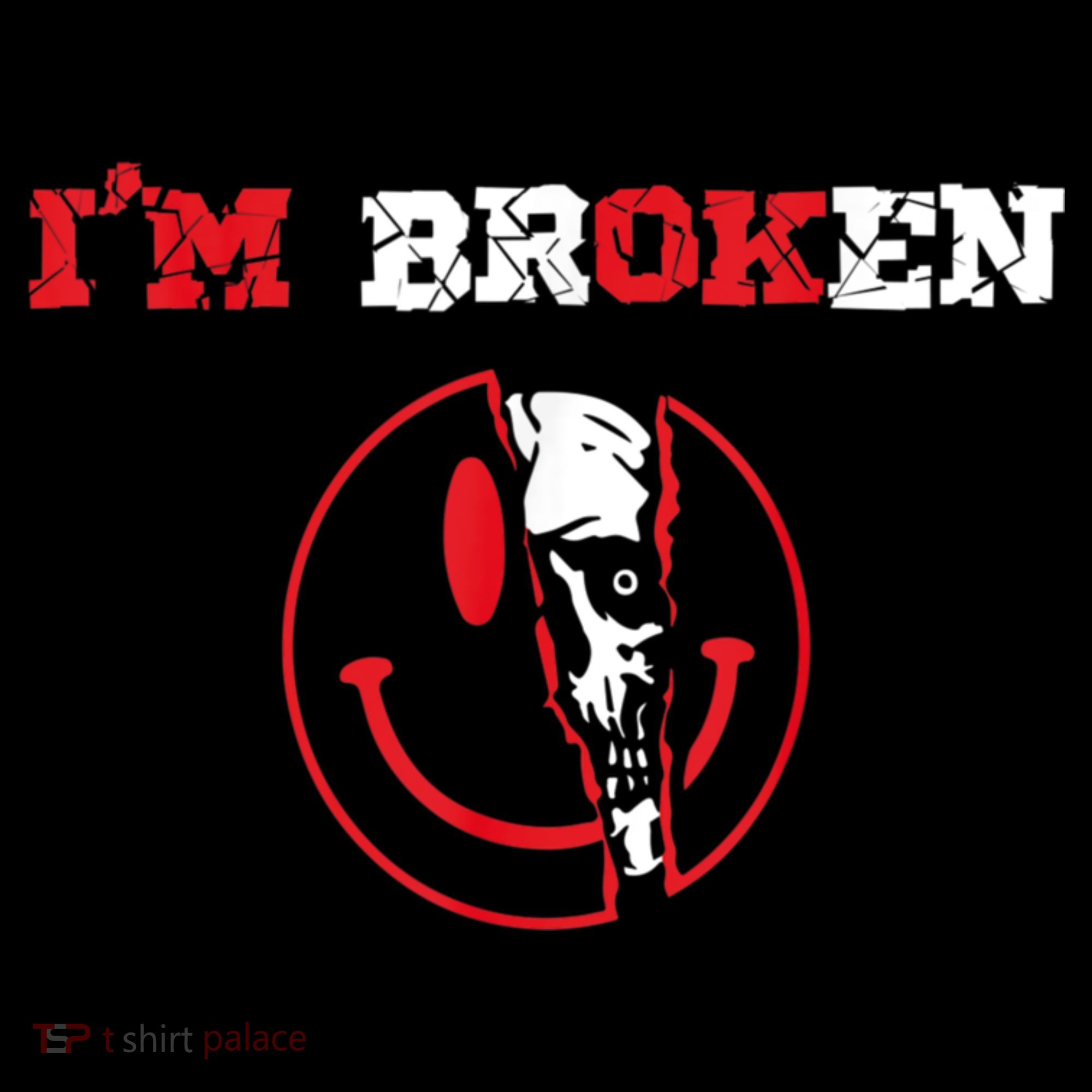 Confused Smile I'm Broken Invisible Illness I'm OK Broken Backpack