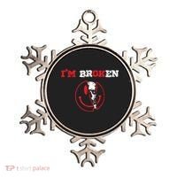 Confused Smile I'm Broken Invisible Illness I'm OK Broken Ornament thumb 0