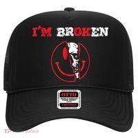 Confused Smile I'm Broken Invisible Illness I'm OK Broken Hat thumb 0