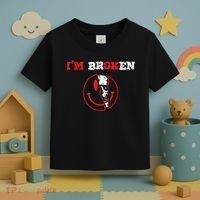 Confused Smile I'm Broken Invisible Illness I'm OK Broken Toddler T-Shirt thumb 3