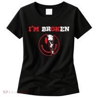 Confused Smile I'm Broken Invisible Illness I'm OK Broken Women's T-Shirt thumb 0