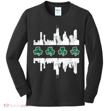 Chirish Southside Irish St Patricks Day Chicago Kids Long Sleeve Shirt