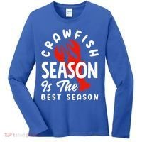 Crawfish Season Is The Best Season Cajunstyle Cool Gift Women's Long Sleeve Shirt thumb 0