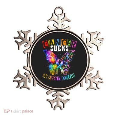 Cancer Sucks In Every Color Buttefly Robbins Ornament