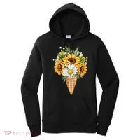 Cute Sunflowers In Ice Cream Cone Women's Hoodie thumb 0