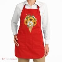 Cute Sunflowers In Ice Cream Cone Apron thumb 2