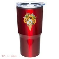 Cute Sunflowers In Ice Cream Cone Tumbler thumb 0