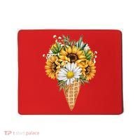 Cute Sunflowers In Ice Cream Cone Mousepad thumb 0