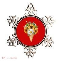 Cute Sunflowers In Ice Cream Cone Ornament thumb 0