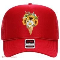 Cute Sunflowers In Ice Cream Cone Hat thumb 0