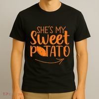 Couples She Is My Sweet Potato I Yam T-Shirt thumb 3