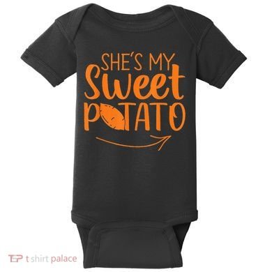 Couples She Is My Sweet Potato I Yam Baby Bodysuit