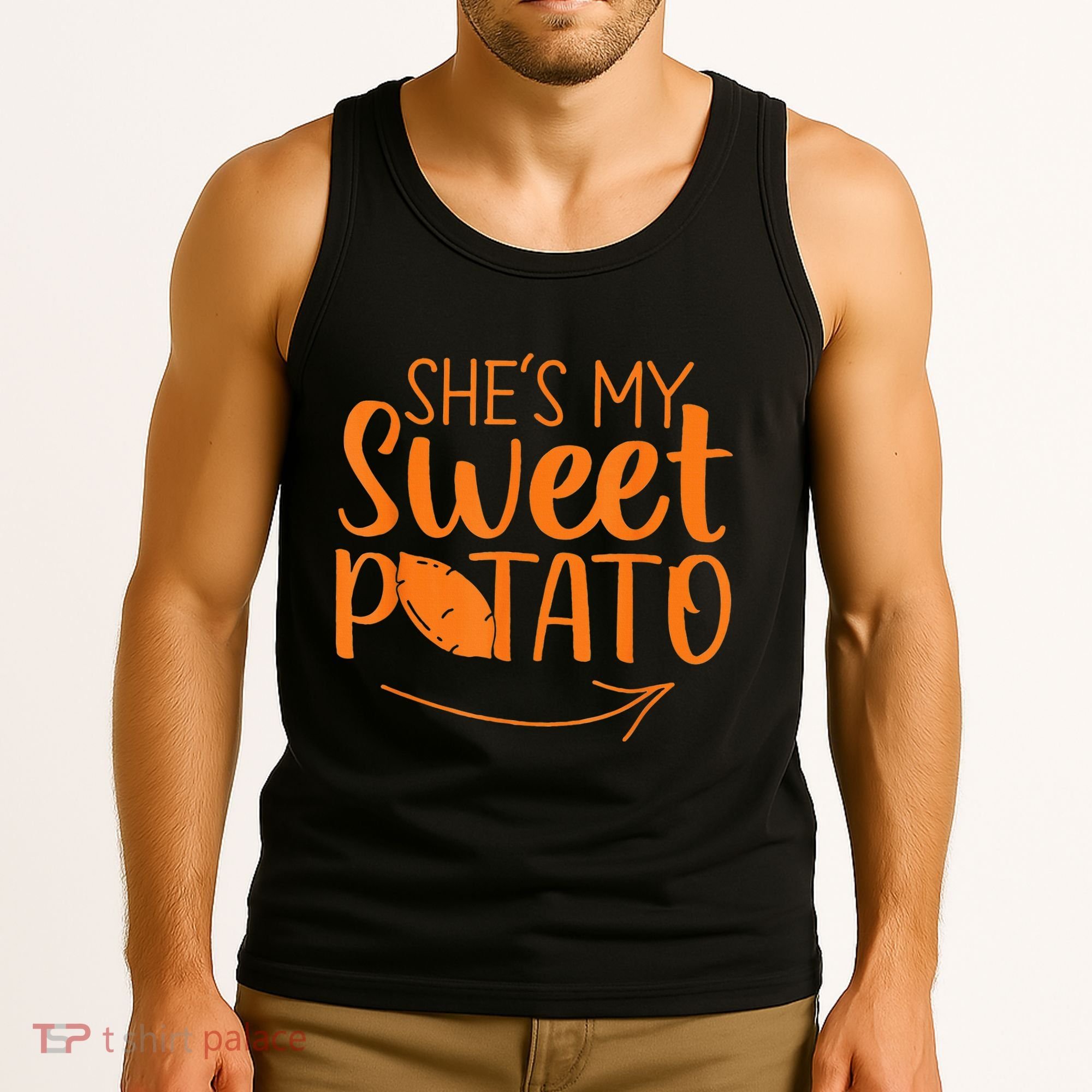 Couples She Is My Sweet Potato I Yam Tank Top