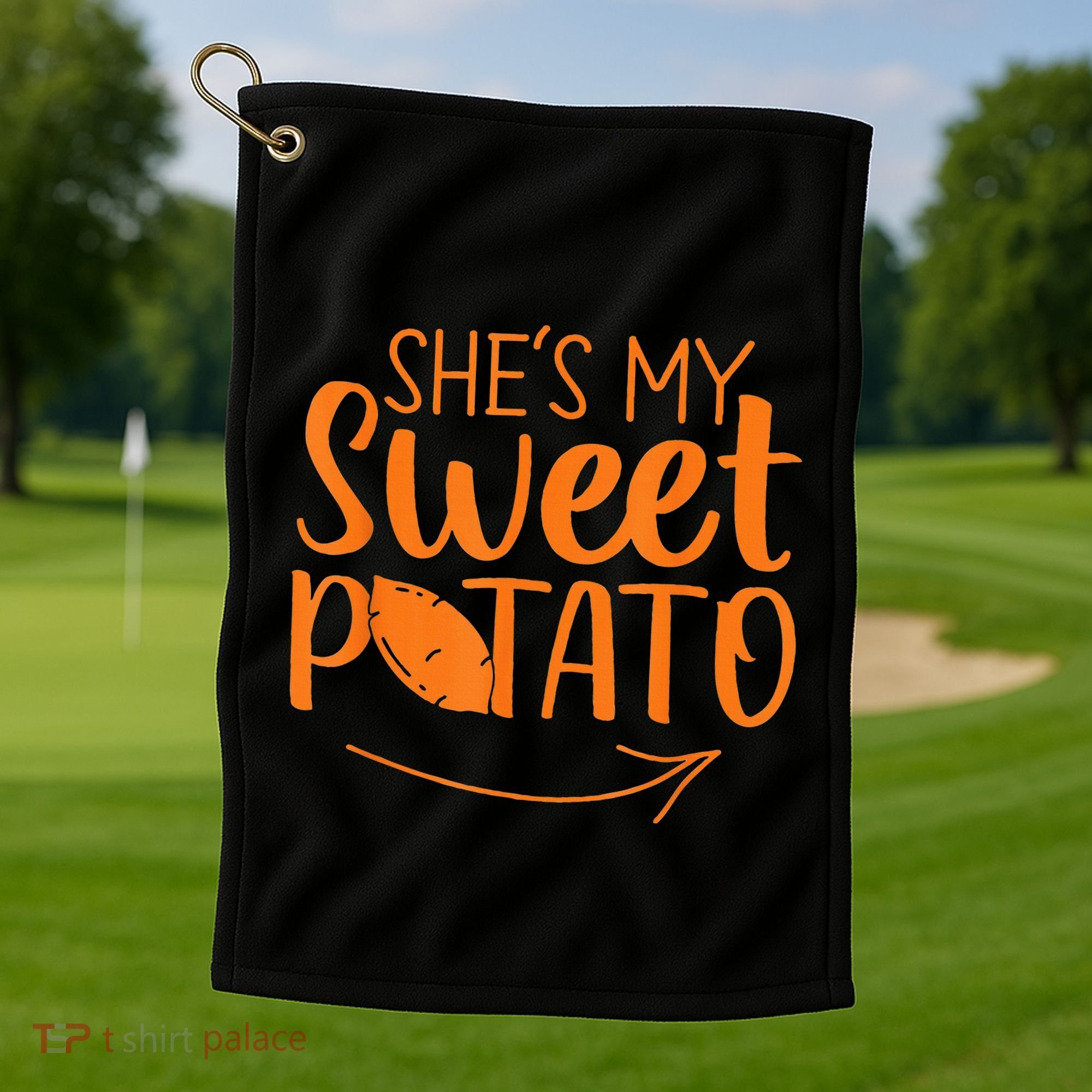Couples She Is My Sweet Potato I Yam Golf Towel