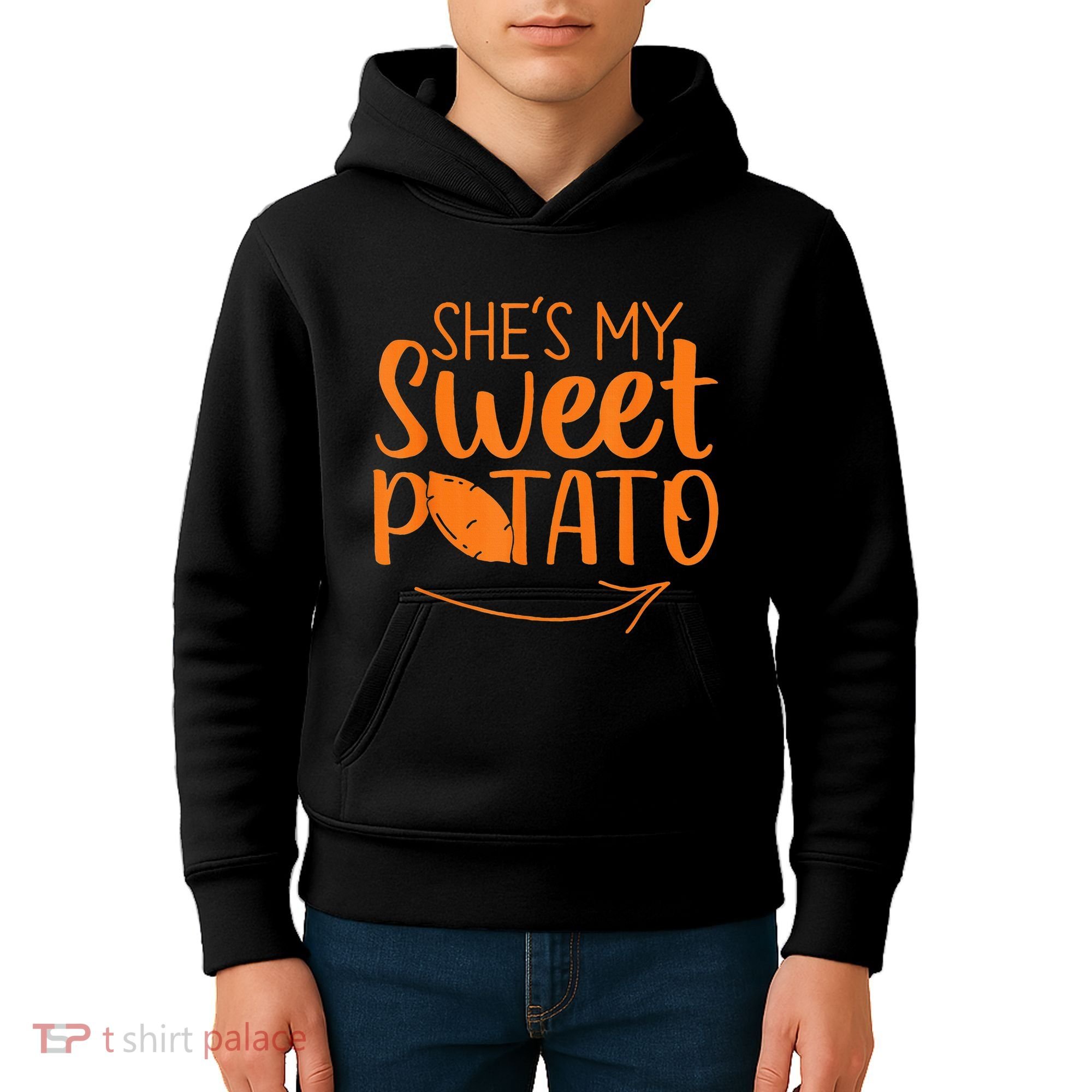 Couples She Is My Sweet Potato I Yam Kids Hoodie