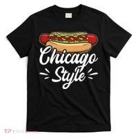 Chicago Style Illinois Hot Dog T-Shirt thumb 0