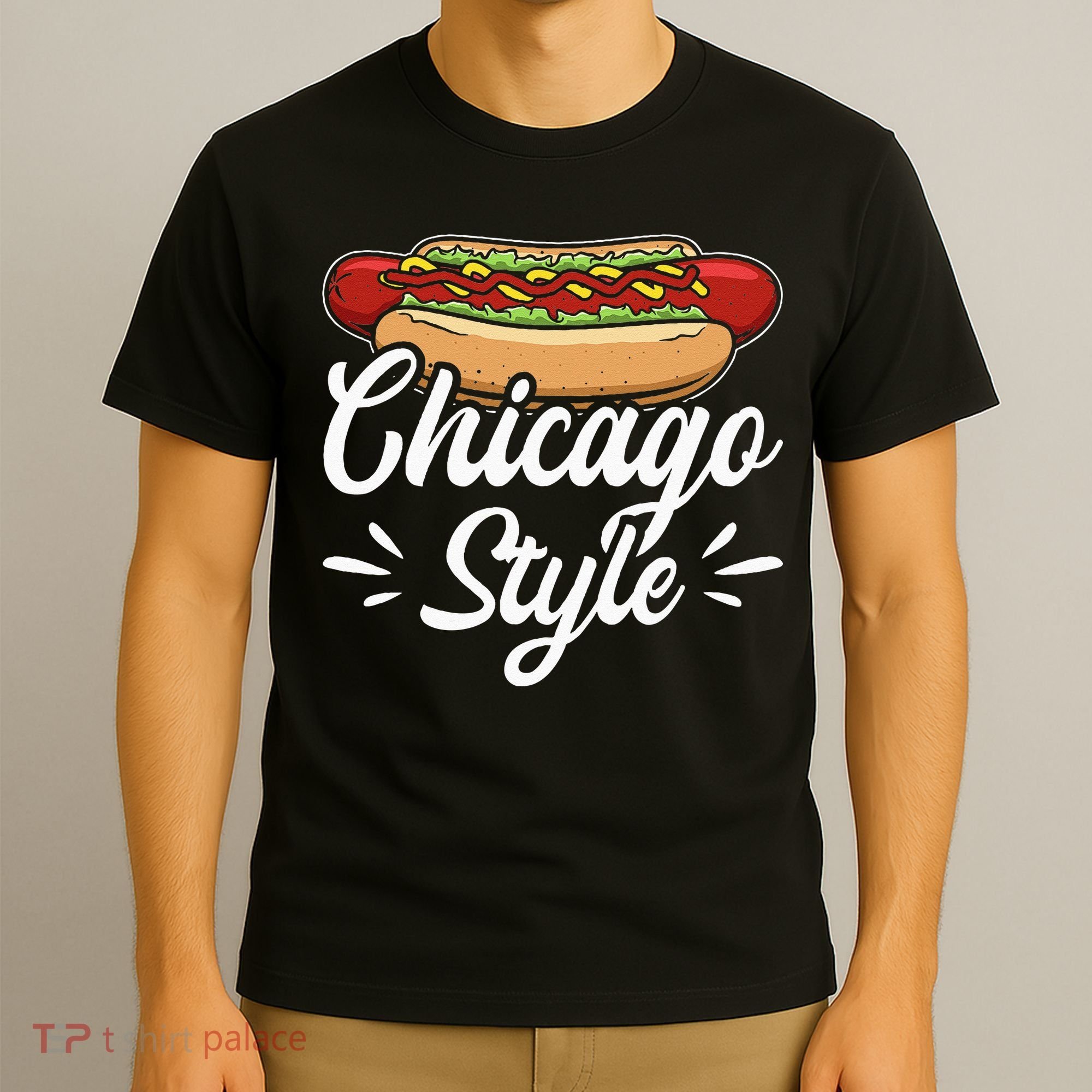 Chicago Style Illinois Hot Dog T-Shirt