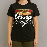 Chicago Style Illinois Hot Dog T-Shirt thumb 4