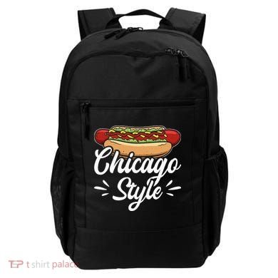 Chicago Style Illinois Hot Dog Backpack