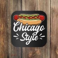 Chicago Style Illinois Hot Dog Coaster thumb 0