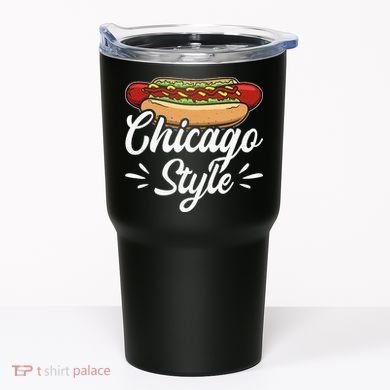 Chicago Style Illinois Hot Dog Tumbler