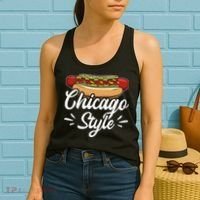 Chicago Style Illinois Hot Dog Women's Tank Top thumb 2