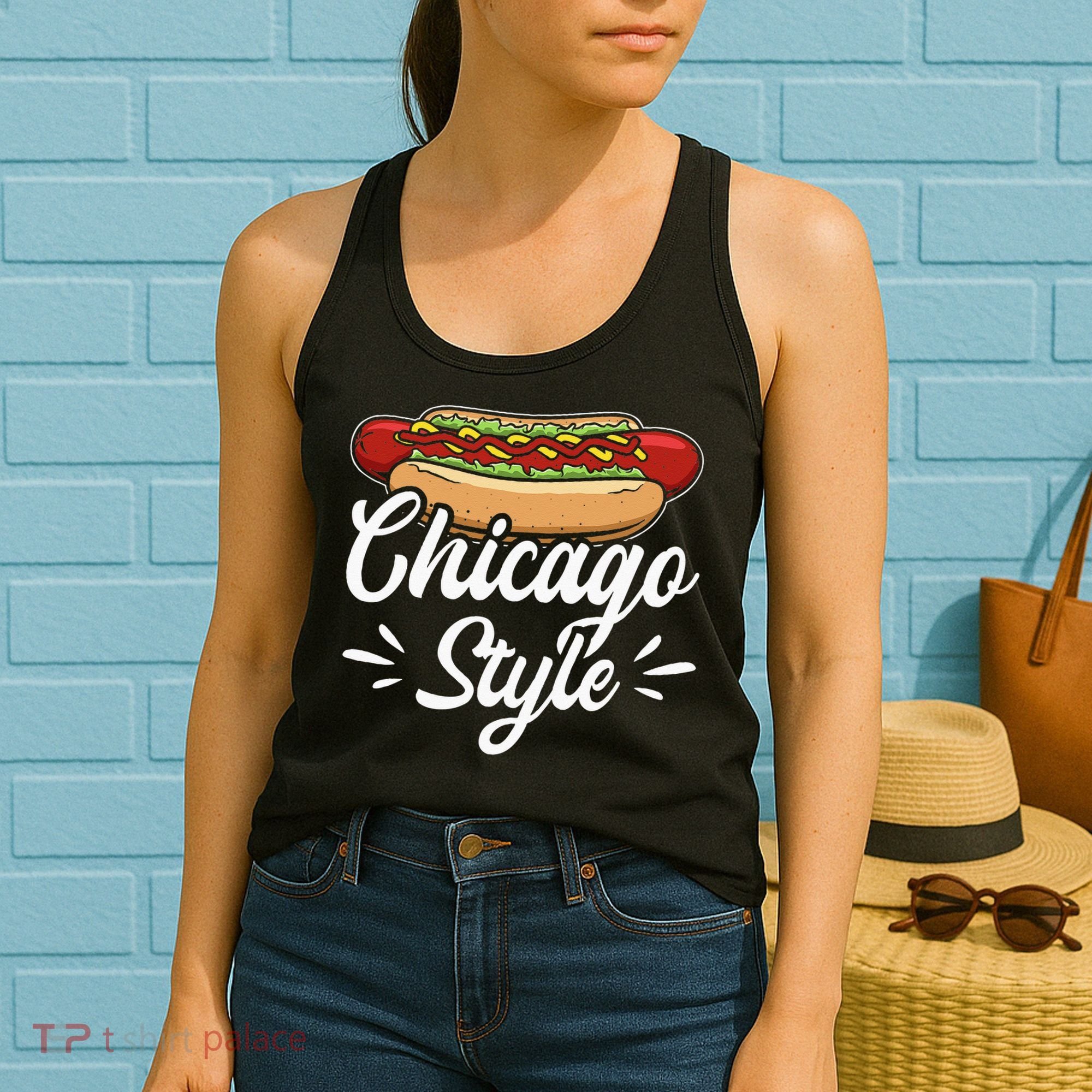 Chicago Style Illinois Hot Dog Women's Tank Top
