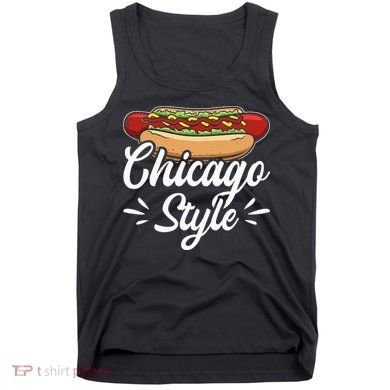 Chicago Style Illinois Hot Dog Tank Top
