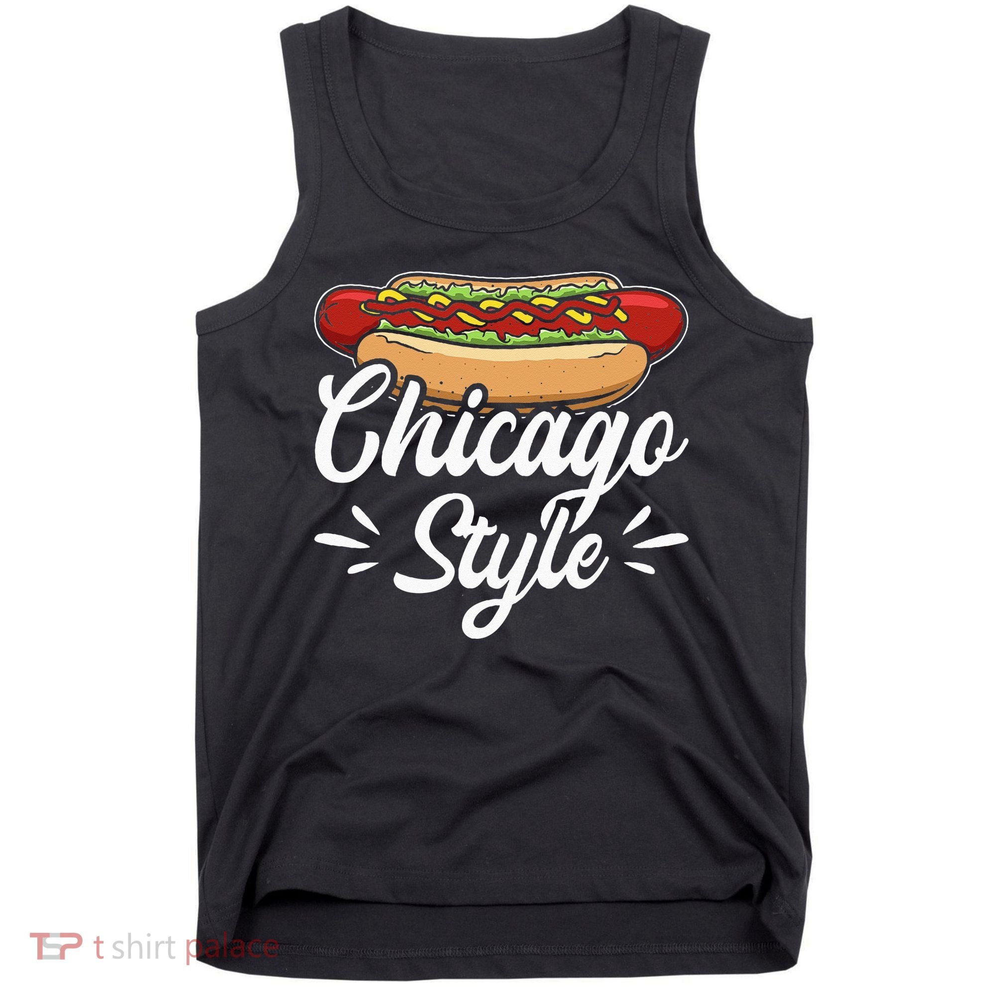 Chicago Style Illinois Hot Dog Tank Top