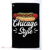 Chicago Style Illinois Hot Dog Golf Towel thumb 0