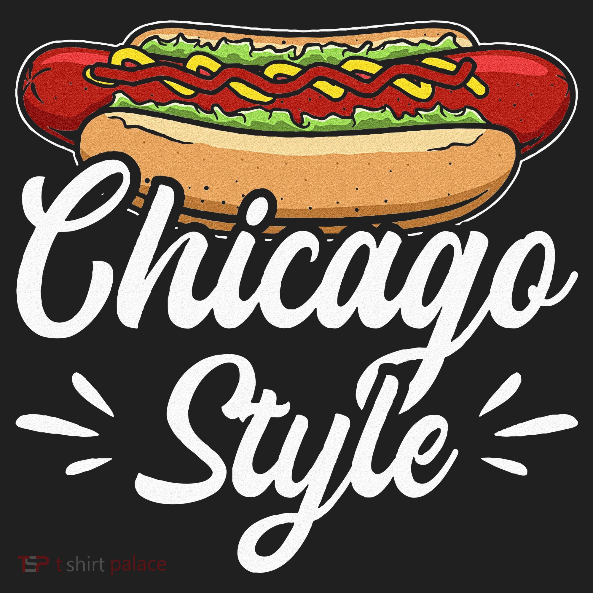 Chicago Style Illinois Hot Dog Golf Towel