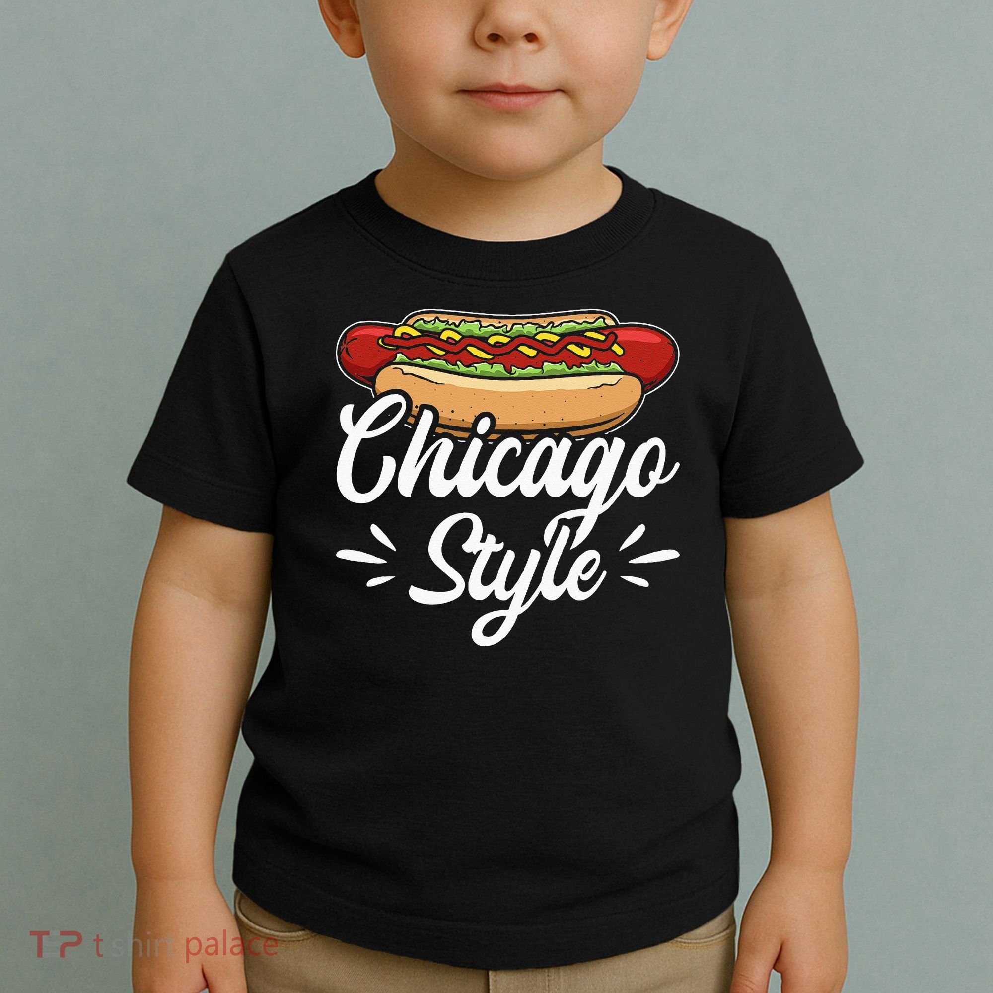 Chicago Style Illinois Hot Dog Toddler T-Shirt
