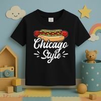 Chicago Style Illinois Hot Dog Toddler T-Shirt thumb 3