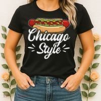 Chicago Style Illinois Hot Dog Women's T-Shirt thumb 2