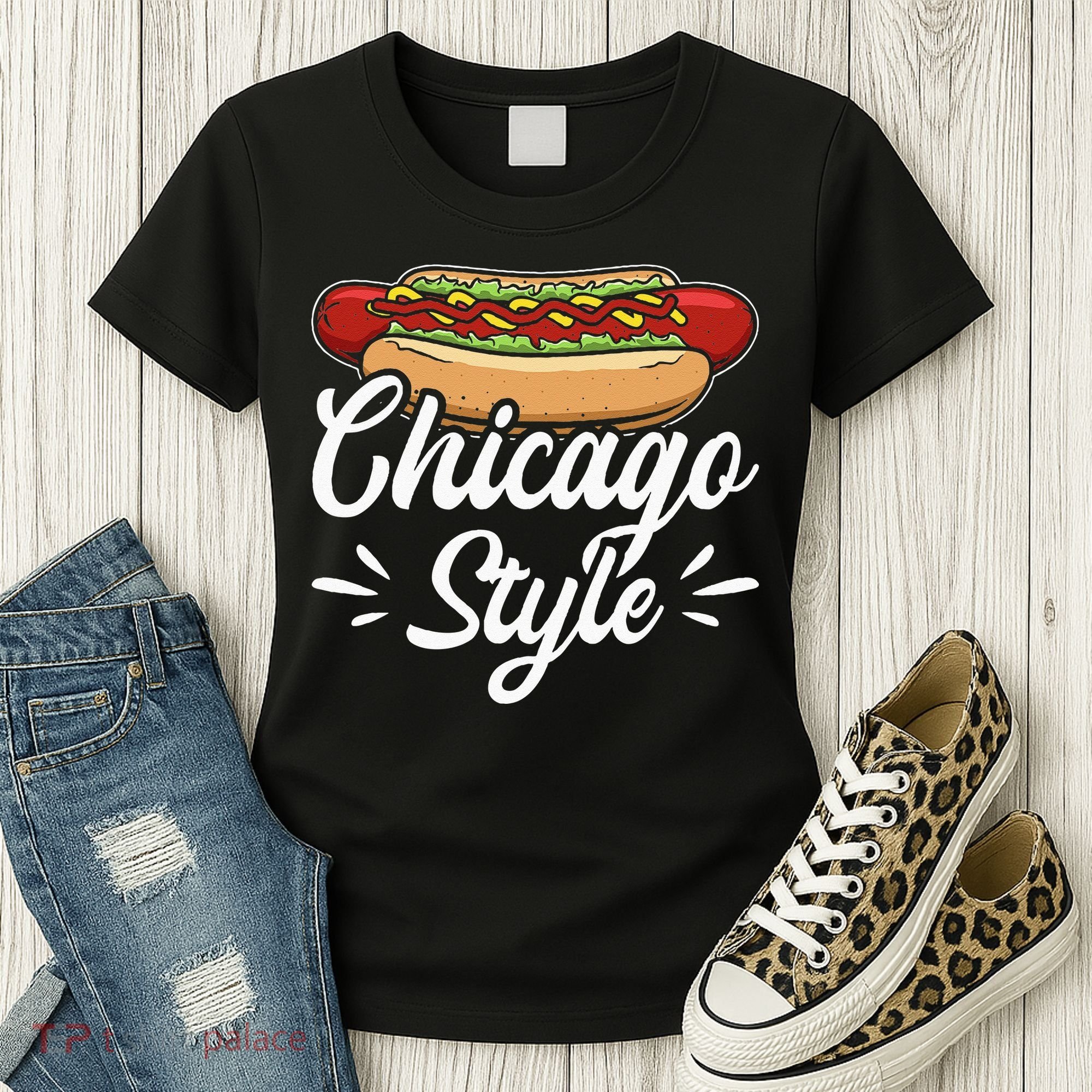 Chicago Style Illinois Hot Dog Women's T-Shirt