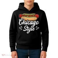 Chicago Style Illinois Hot Dog Kids Hoodie thumb 4