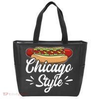 Chicago Style Illinois Hot Dog Tote Bag thumb 0