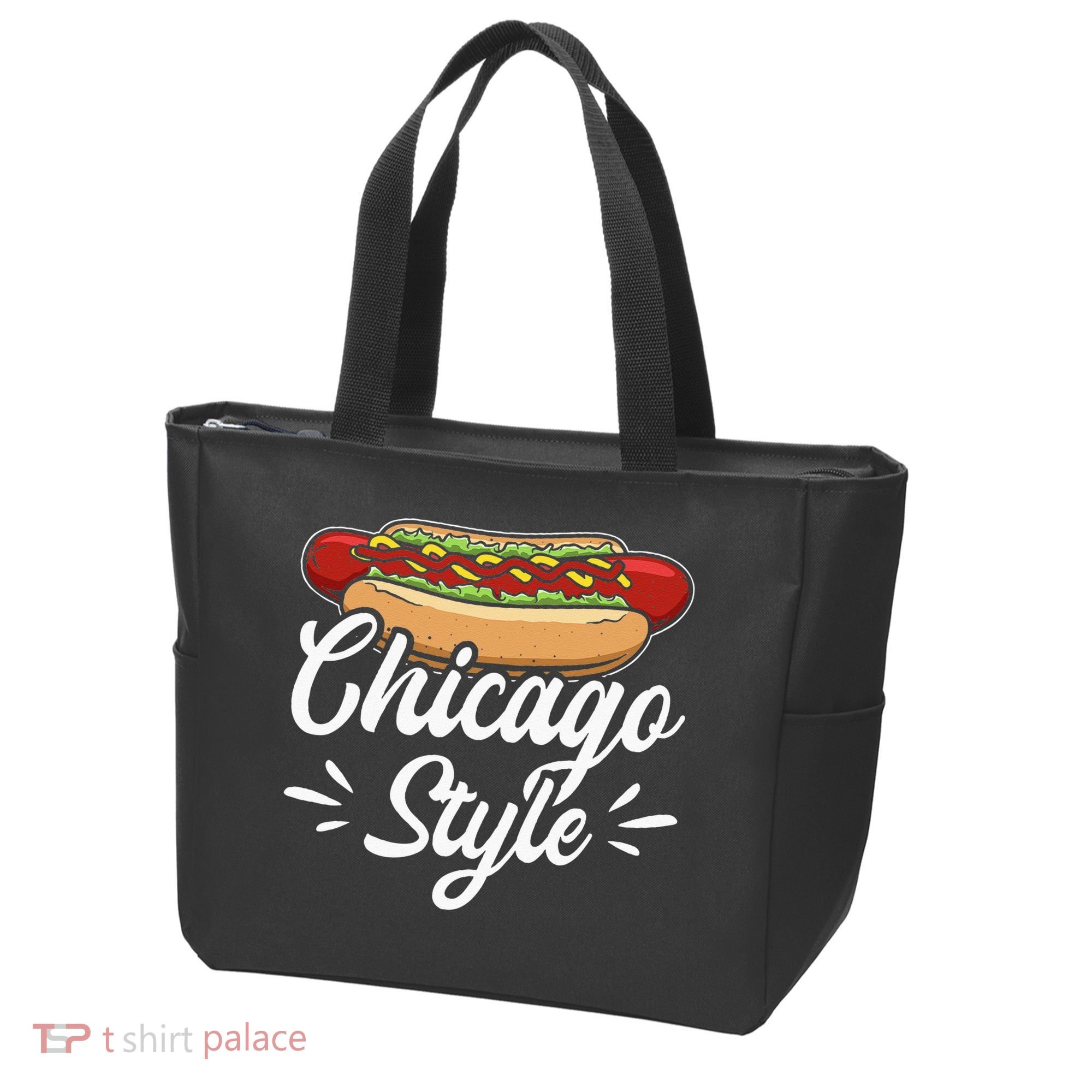 Chicago Style Illinois Hot Dog Tote Bag