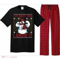 Christmas Snowman Im Sexy And I Snow It Mom Dad Pajama Set thumb 0